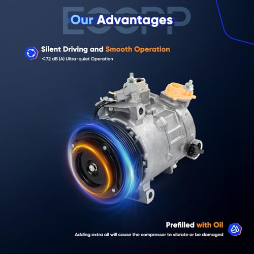 Image of ECCPP A /C Compressor Fit for Chrysler 300 for Dodge Charger 5.7L 2014-2023 | for Dodge Challenger V8 5.7L 2015-2023 Fast Cooling A /C Compressor with Clutch