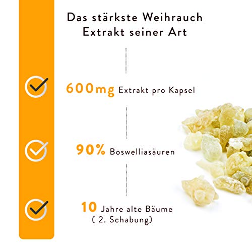 Vitalplant Weihrauchkapseln mit Boswellia Serrata, hochdosiert