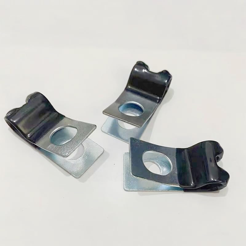 5-10 abrazaderas de manguera tipo P acero recubiertas PVC, montaje cables, tubería R, clips for(25mm(5pcs))