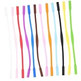 TEHAUX 12 piezas Correas Antideslizantes de Silicona para Gafas Deportivas Infantiles Sujetadores Flexibles y Ligeros para Deslizamiento Aptas para Actividades al Aire Color Aleatorio