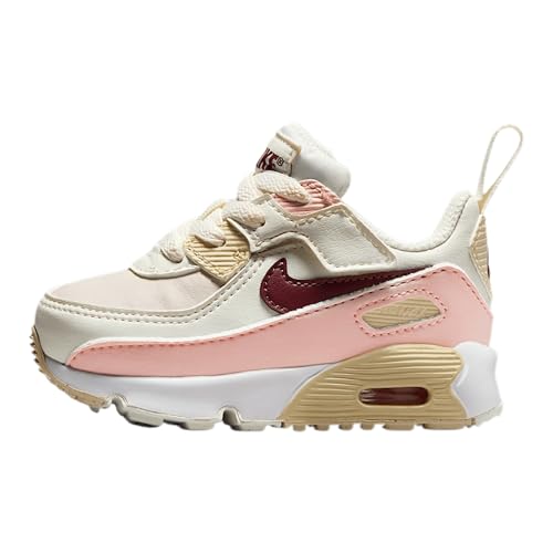 Nike Air Max 90 EasyOn Baby/Toddler Shoes (HF6359-006, Phantom/Echo Pink/Sail/Dark Team Red)