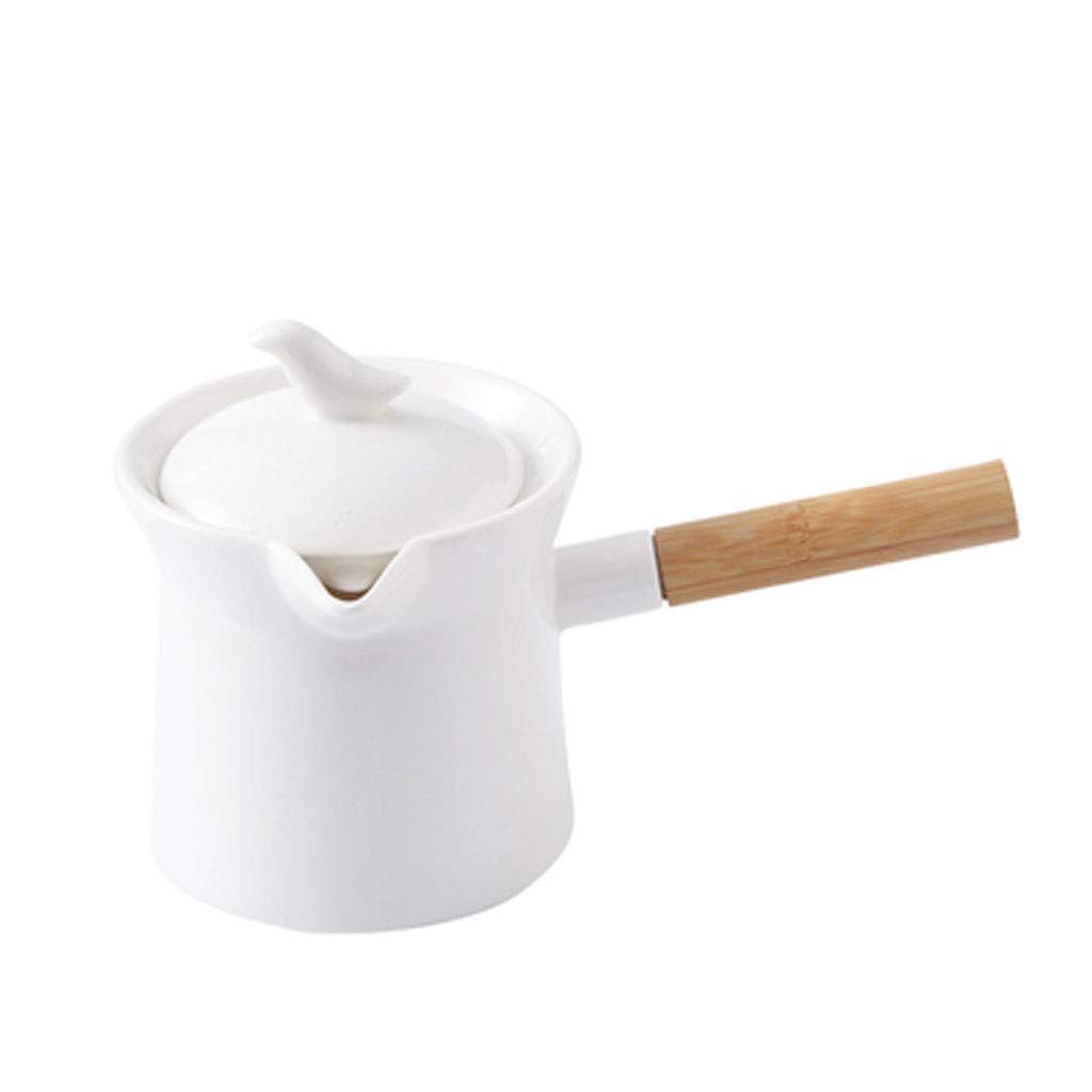 Pichet à café et à lait, pichet traditionnel en porcelaine, pots alimentaires en céramique de couleur unie avec poignées et couvercles, mini pichets à lait et théières à fleurs, pots à café de grande
