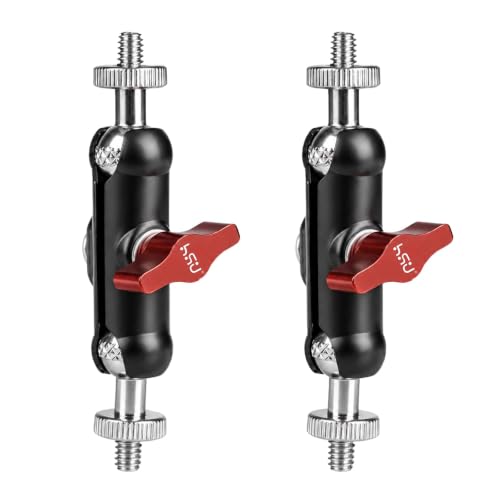 Image of HSU 2Pack Magic Arm, 360° Rotatable Dual Ball Head Adapter with 1/4" Screw