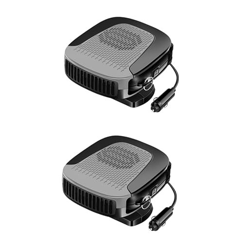 ibasenice 2 Peças Aquecedor De Carro Descongelador De Circulação De Ar Desembaçador De Carro Aqueced