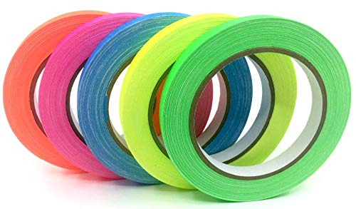 Spike Tape | Usa Quality Gaffer Tape | 5 Bright Colors | By Gaffer Power #TOP1