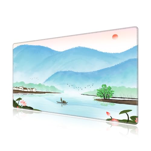 Grand tapis de souris 900x500mm pour aménager un bureau gaming design