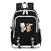YOYOSHome Kamisama Kiss Anime Japonés Cosplay Daypack Bookbag Bolsa de ordenador portátil Mochila Mochila escuela con puerto de carga USB