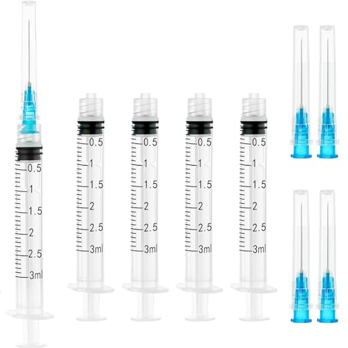 LMYKH 3 ML Industrie Messwerkzeuge, Kunststoff Laborbedarf, Werkzeuge zur Flüssigkeitsdosierung und übertragung, mit Kopfzubehör, Einzeln Verpackt