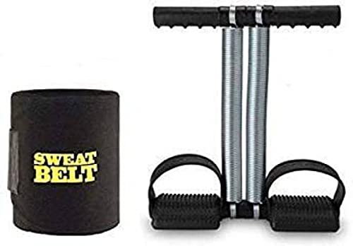 GJSHOP DOUBLE SPRING AB EXERCISER TUMMY TRIMMER & SWEAT BELT COMBO Gym & Fitness Kit-image-18