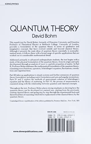 Quantum Theory (Dover Books On Physics) #TOP1