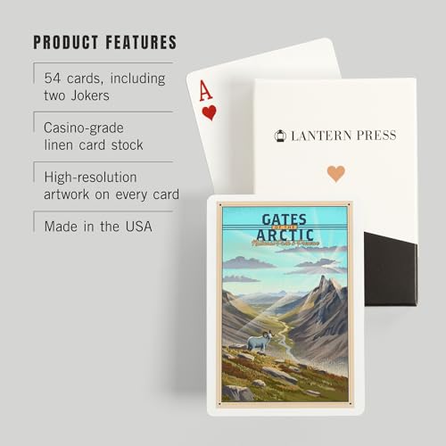 Baraja de cartas póker Gates of the Arctic Alaska miniatura 3