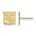 New York Rangers Extra Small (3/8 Inch) Post Earrings
