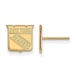 New York Rangers Extra Small (3/8 Inch) Post Earrings
