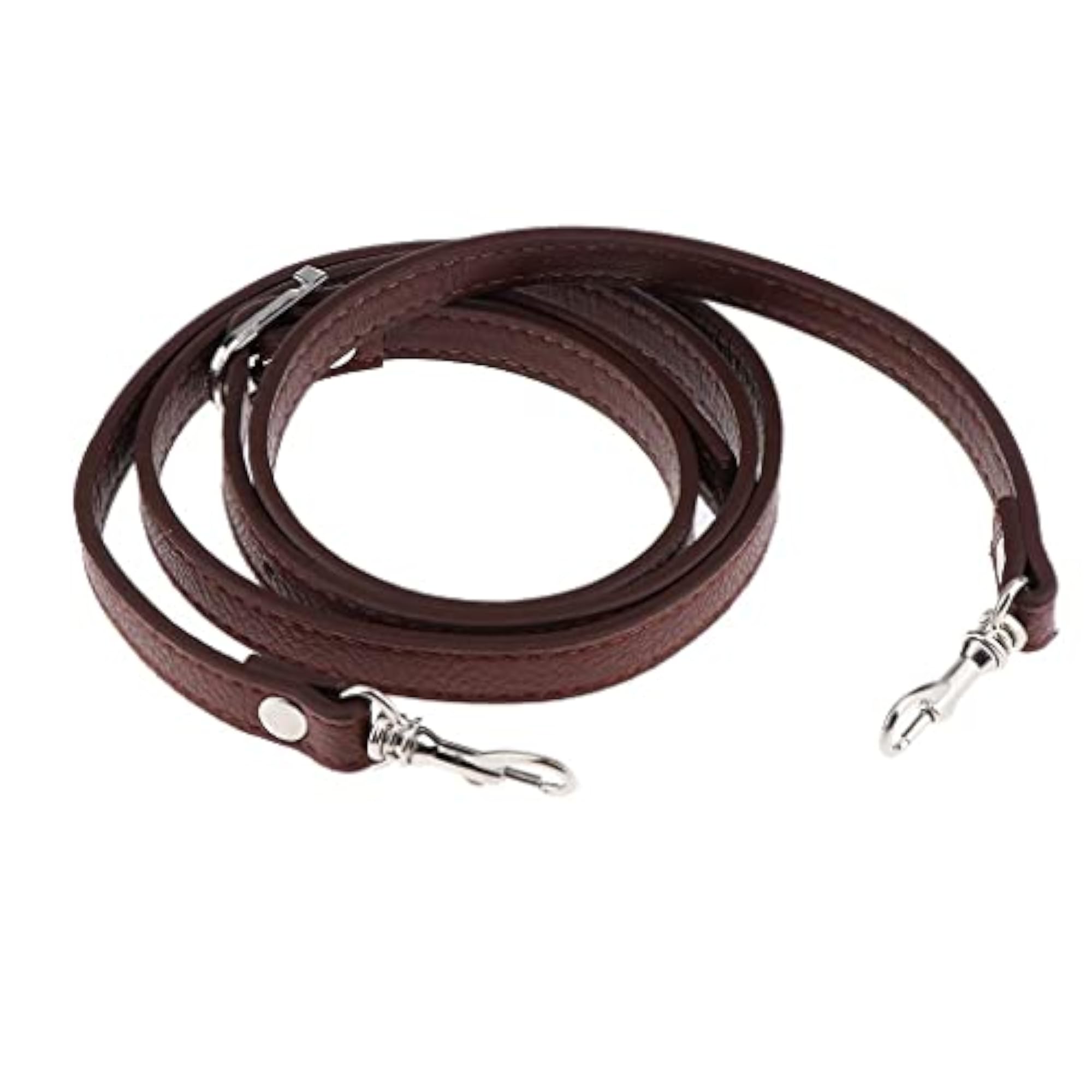 Adjustable Leather Shoulder Bag Strap with Lobster Clasps