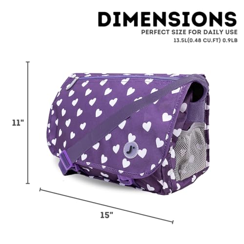 Image of J World New York Terry Messenger Bag for Women Girls School Kids