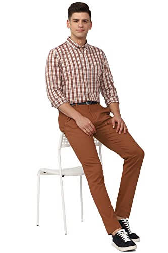 Image of Peter England Men Slim Casual Pants