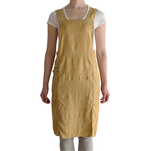 Lino e Linaリーノ・エ・リーナフルエプロン アニタ ハーベストイエロー