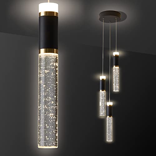 Guang Shuo 3-Light Led Pendant Light Modern Chandelier Hanging Chandelier Light Fixtures Adjustable Modern Led Pendant Ceiling Light Fixture For Kitchen, Island,Dining Room,Bedroom #TOP14