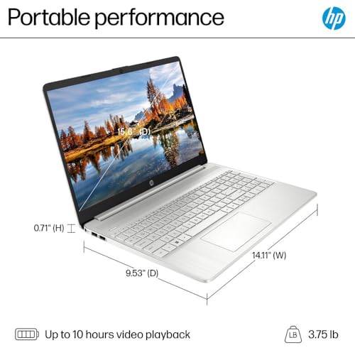 Image of HP Business Laptop, 15.6 inch FHD Touchscreen, 32 GB RAM, 2 TB SSD, Intel 10-Core i7-1255U Processor, Long Battery Life, HD Camera, HDMI, Windows 11 Home