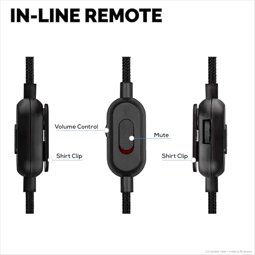 Cable de audio de reemplazo BRAINWAVZ compatible con Logitech miniatura 3