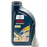 1 L Fuchs Titan GT1 Flex 5 | 0W-20 | kompatibel mit | MB229.71 | MB 229.72 | BMW-Longlife-17 FE | STLJR.03.5006 | Opel OV0401547-A20 | Motoröl | Ölwechsel | mit Trichter