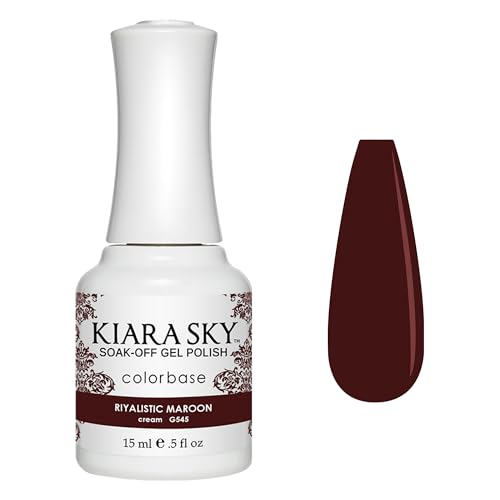 Kiara Sky Soak Off Gel Nail Polish 0.5 fl oz, RIYALISTIC MAROON (G545) Kiara Sky Soak Off Gel Nail Polish 0.5 fl oz, RIYALISTIC MAROON (G545)
