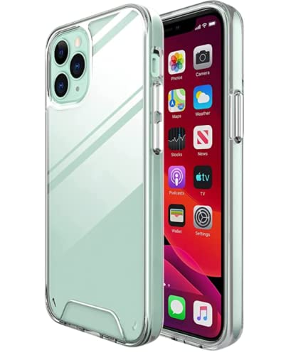 Space Collection Clear Cover Compatible with Apple iPhone Crystal-Clear Thin Silicone Case, Yellowing-Resistant Slim Transparent TPU Phone Case (Pack of 1) (iPhone 12/12Pro)