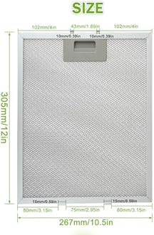 EPLZON W10169961A Range Hood Filter Replacement 5 Layer Aluminum Mesh Hood Grease Filter Fit for Whirlpool, Kitchen Aid, Jenn-Air Range Hoods(3PCS)