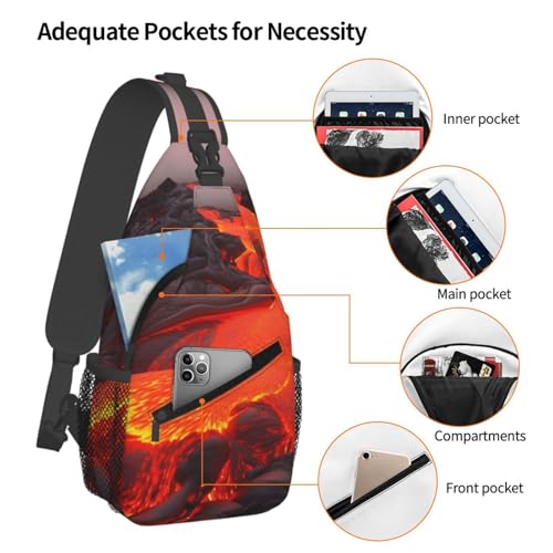 Morrales deportivos Cross Chest Bag negro unisex miniatura 4
