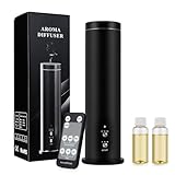 水を使わない香りディフューザースターターキット、100mlコードレス充電式アロマセラピーディフューザー、家庭やホテルに最適。1000平方フィートのカバレッジ、エッセンシャルオイル2本、リモコン、APPスマートコントロール。