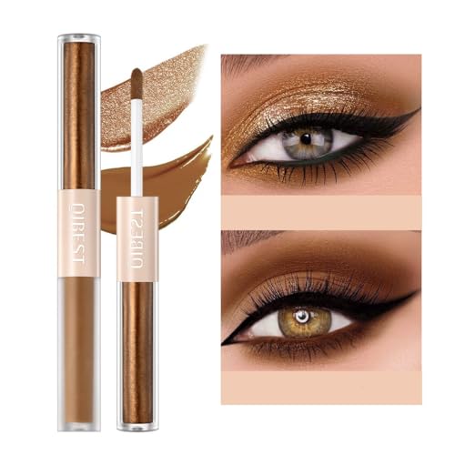 ONarisae Glitter Matte Eyeshadow liquid Pigments Metals Gloss Sparkling Smokey Eye Looks Shimmer Brown — view 2
