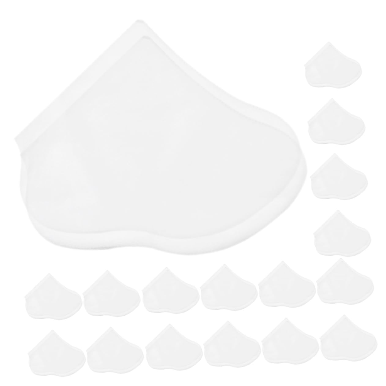 OSOLADY 25 Pairs Foot Mask Press Nails Toe Socks Separators Hard Skin Remover Foot Scrubber Foot Spa Foot Patches Care Gel Heel Protectors Removers Foot Filer Non-Woven Fabric White