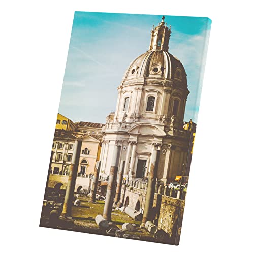 Poster Rome Italie basilique d'Ulpia grand tableau décoration murale toile 40x60cm