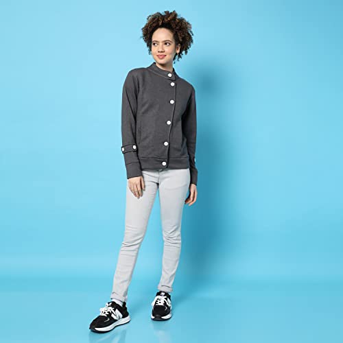 Image of PINACOLADA Women's Puffer Regular Fit Bomber Jacket For Winter Wear | Standing Collar | Full Sleeve | Zipper | Casual Jacket For Woman & Girl | Western Stylish Jacket For Women