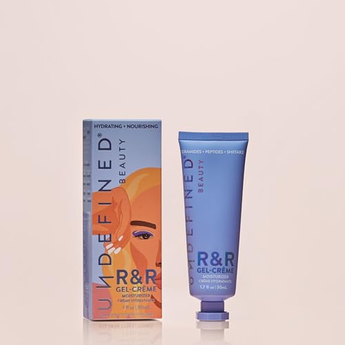 Undefined Beauty NEW R&R Gel-Crème Moisturizer infused with Ectoin, Urea, Cloudberry, Peptides, Ceramides, Hyaluronic Acid, Niacinamide to hydrate, plump and boost skin barrier, 1.7oz