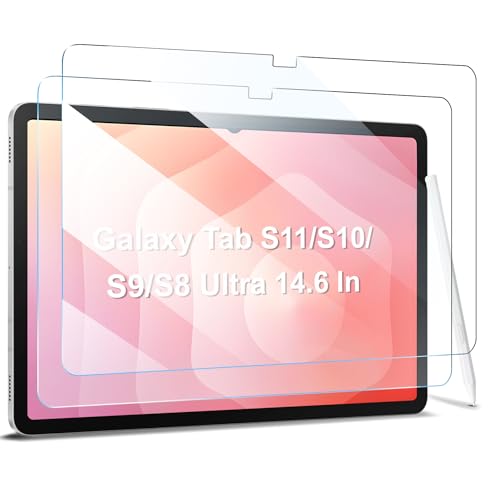 ZtotopCases 2 Piezas Protectores de Pantalla para Samsung Galaxy Tab S11/S10/S9/S8 Ultra 14,6 Pulgadas 2025/2024/2023/2022, Vidrio Templado 9H para Galaxy Tab S11 Ultra/S10 Ultra/S9 Ultra/S8 Ultra