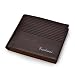Badiya Men's PU Leather Flipout ID Wallet Bifold Hybrid RFID Blocking