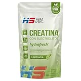 HS Hero Sport Creatina Monohidrata 350g con Electrolitos sabor Limón. 35 Porciones, Zinc, Magnesio, Potasio, Calcio, y...