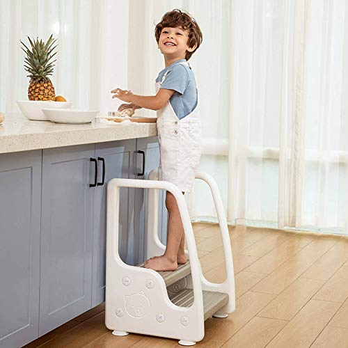 Tabouret pour enfants anti-dérapant double marche sécurité - 4