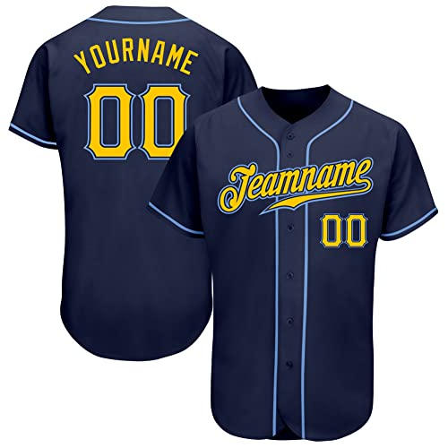 Camiseta personalizada de béisbol con degradado, nombre, número y logo bordados, uniforme deportivo para hombres, jóvenes y mujeres miniatura 1