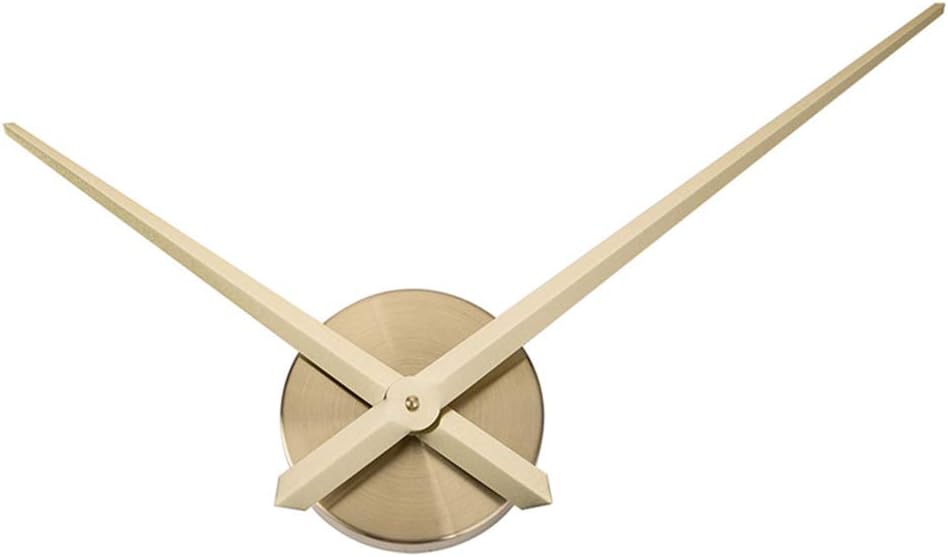 3D Clock Hands, DIY Large Clock Hands Needles Wall Clocks 3D Kitchen Office Home Art Decor Quartz Clock Mechanism Accessories-Gold