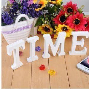 Amazon.co.jp: アルファベット 木製 文字 置物 オブジェ 飾り白