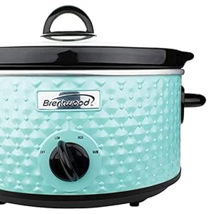 3.5-Quart Diamond-Pattern Slow Cooker (Blue) 35 Quart Diamond Pattern Slow Cooker Blue