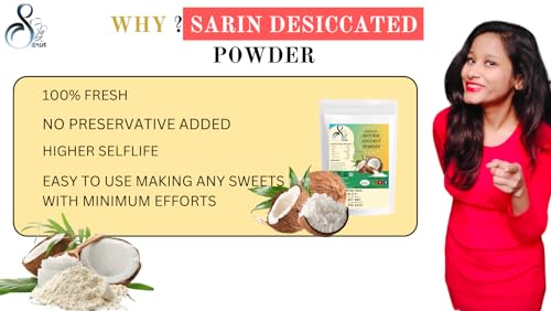 Image of Sarin Dessicated Coconut Powder, Fresh Coconut Powder, Nariyal ka borada,gole ka baroda, fresh coconut ka powder, nariyal ka powder, coconut powder fresh coconut powder for cake and sweets or dessert