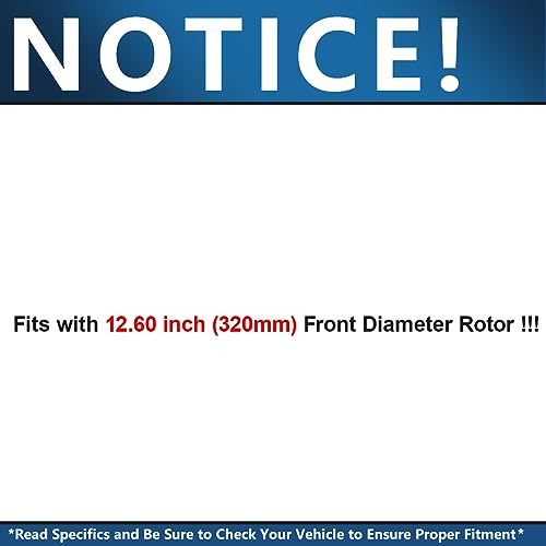 Image of Detroit Axle - Front Brake Kit for 2019-2024 Hyundai Nexo
