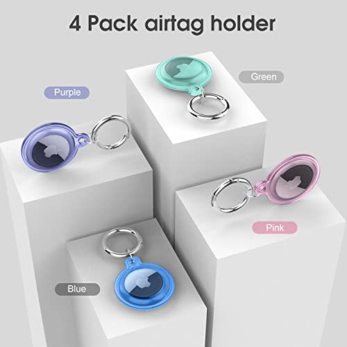 Air Tags-4 Pack Apple Airtag Holder for Apple Air Tags-4 Pack Holder Keychain for Apple Air tag Airrtag - Image 5
