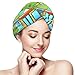 Produktbild Back to School At School Bus, Mikrofaser-Handtuch, super saugfähig, Twist-Turban, schnell trocknende Haarhauben mit Knöpfen, Badeschlaufe, zum Befestigen von trockenem Haar