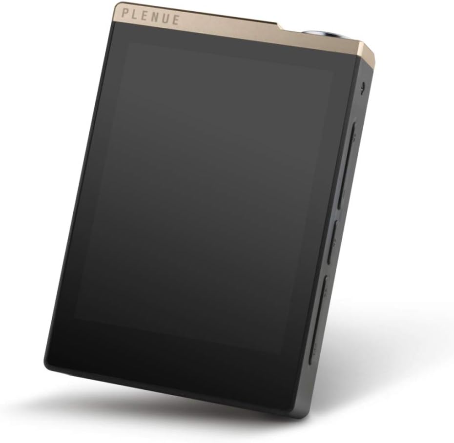 Angled view of Cowon Plenue D music player showing the screen and side buttons.