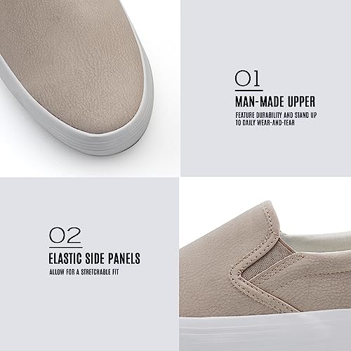 JABASIC Women's Slip-on Platform Loafers for Casual Comfort