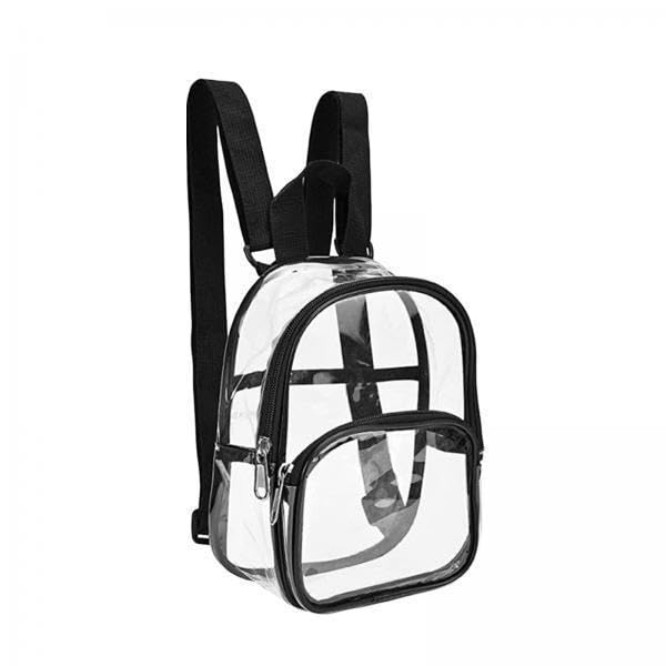merishopp 2xTransparent Backpack School Bag Jelly Bags Durable PVC for Outdoor Adults-picture-21